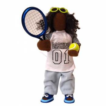 Tennisspieler - Junge 20cm in Freizeitkleidung - Einzelstück